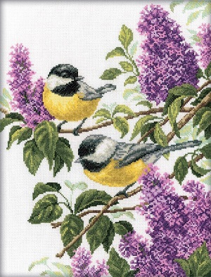 click here to view larger image of Charming Lilac (counted cross stitch kit)