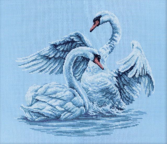 click here to view larger image of Swan Fidelity (counted cross stitch kit)