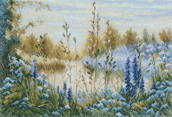 click here to view larger image of Smoky Lilac Fog (counted cross stitch kit)