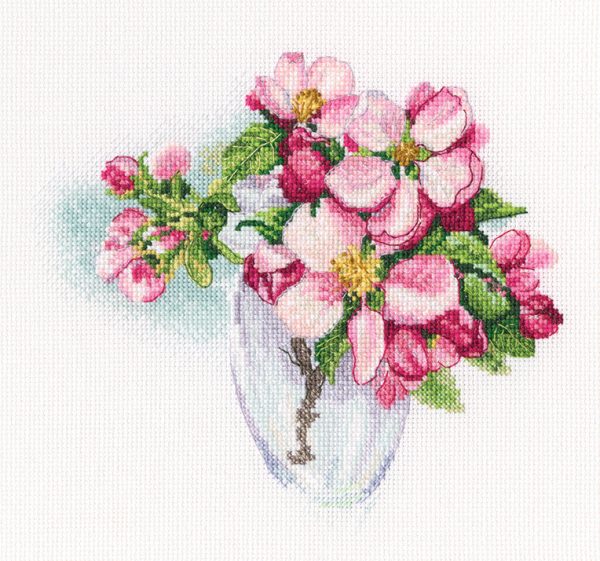 click here to view larger image of Bloomy Twig (counted cross stitch kit)