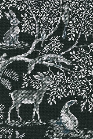 click here to view larger image of Forest Laces (counted cross stitch kit)