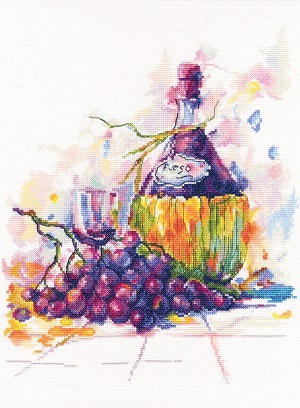 click here to view larger image of Grape Wine (counted cross stitch kit)