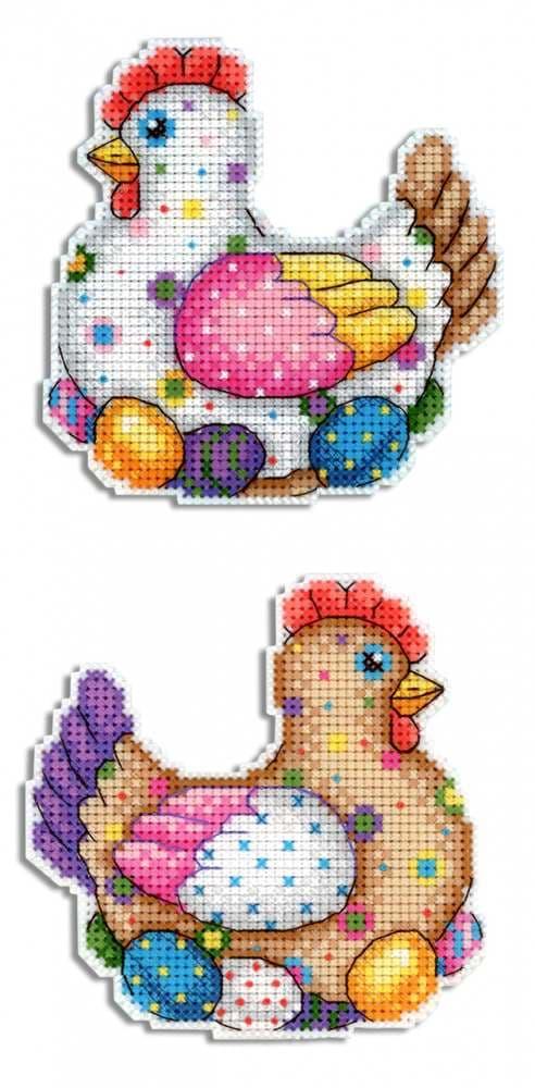 click here to view larger image of Easter Hen SR-410 (counted cross stitch kit)