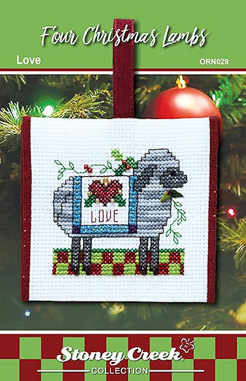 click here to view larger image of Four Christmas Lambs - Love (chart)