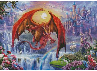 click here to view larger image of Kingdom with Dragons (Large) (chart)