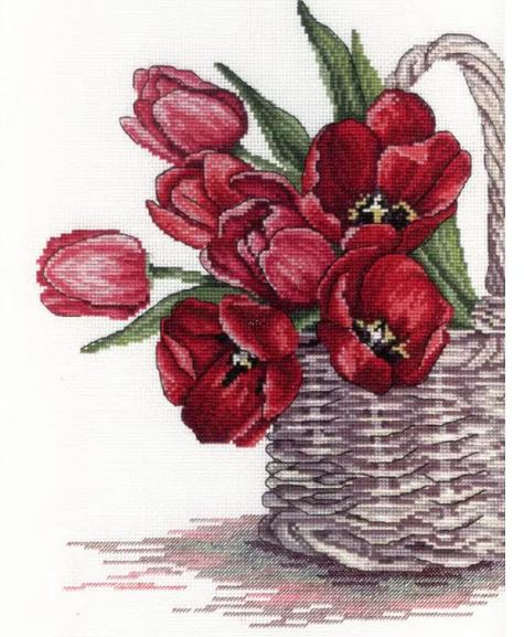 click here to view larger image of Flower Happiness (counted cross stitch kit)