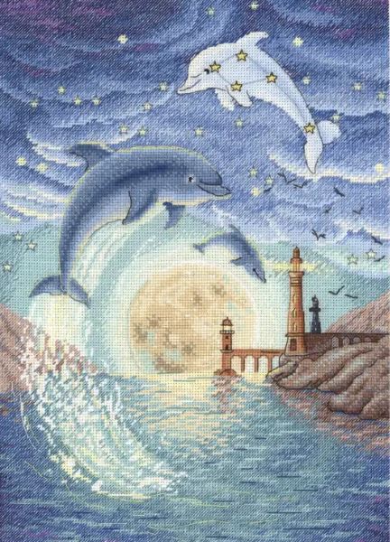 click here to view larger image of Moon Bay (counted cross stitch kit)