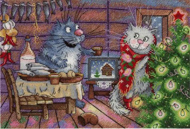 click here to view larger image of New Year Night (counted cross stitch kit)