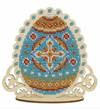click here to view larger image of Blue Easter Egg (counted cross stitch kit)