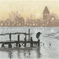 click here to view larger image of Heron Lake Silhouettes  (counted cross stitch kit)