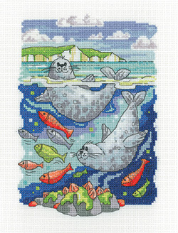 click here to view larger image of Seals (counted cross stitch kit)
