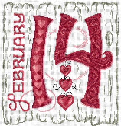 click here to view larger image of February 14th - Ursula Michael (counted cross stitch kit)