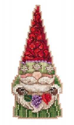 click here to view larger image of Gnome With Ornaments 2022 (counted cross stitch kit)
