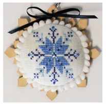 click here to view larger image of Christmas Snow Ornament Kit (counted cross stitch kit)