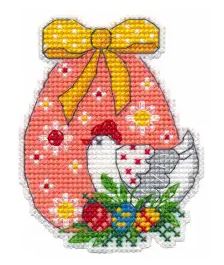 click here to view larger image of Magnet - Chicken (counted cross stitch kit)
