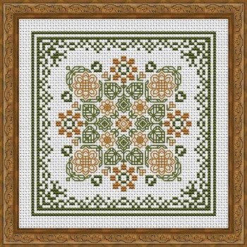 click here to view larger image of August Hearts Square with Sunflowers (chart)