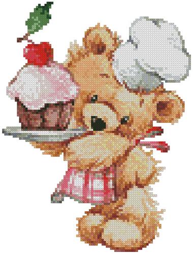 click here to view larger image of Mini Teddy Chef (chart)
