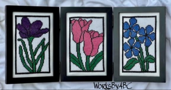 click here to view larger image of Stained Glass Flowers (chart)