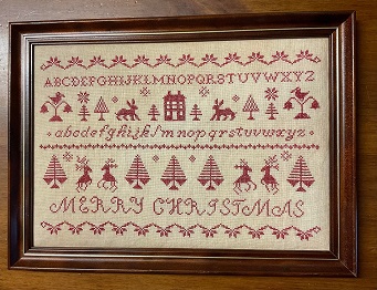 click here to view larger image of Christmas Redwork Sampler (chart)