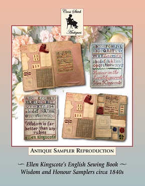 click here to view larger image of Ellen Kingcotes English Sewing Book Wisdom and Honour Samplers circa 1840s (chart)