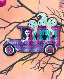 click here to view larger image of Haunted Hearse (counted cross stitch kit)