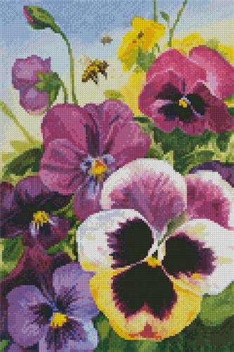 click here to view larger image of Mini Big Bold Pansy (chart)