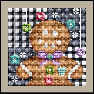 click here to view larger image of Patchwork Gingerbread Man (chart)