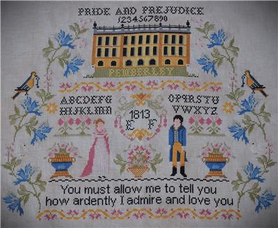 click here to view larger image of Pride and Prejudice Sampler (chart)