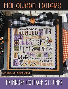 click here to view larger image of Halloween Letters (chart)