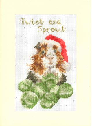 click here to view larger image of Twist and Sprout - Christmas Cards Collection (counted cross stitch kit)