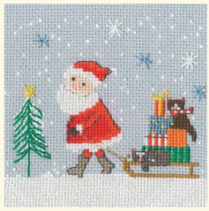 click here to view larger image of Delivery by Sled - Christmas Cards Collection (counted cross stitch kit)