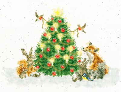 click here to view larger image of Oh Christmas Tree - Wrendale Collection (counted cross stitch kit)