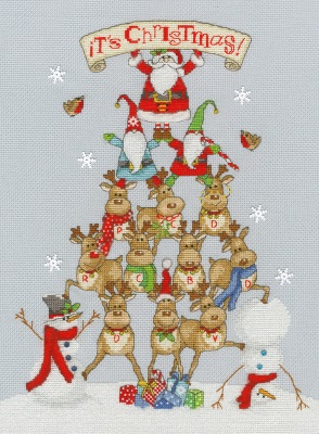 click here to view larger image of It's Christmas! (counted cross stitch kit)