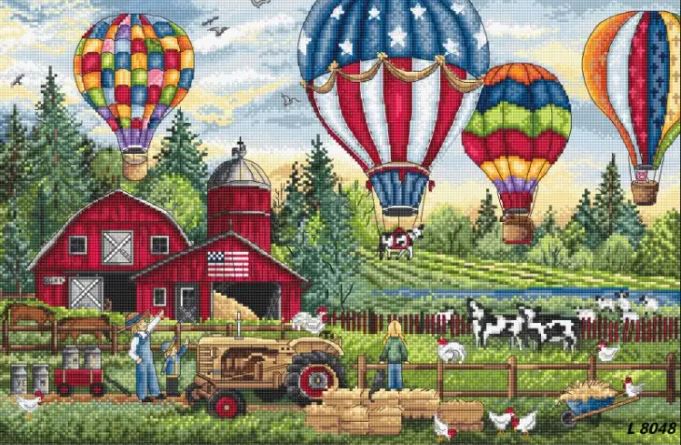 click here to view larger image of Up up and Away  (counted cross stitch kit)