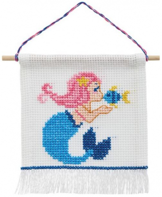 click here to view larger image of Mermaid (counted cross stitch kit)
