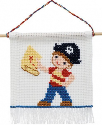 click here to view larger image of Pirate (counted cross stitch kit)