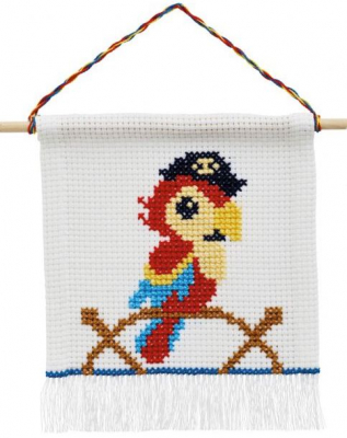 click here to view larger image of Parrot (counted cross stitch kit)