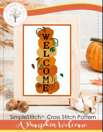 click here to view larger image of Pumpkin Welcome, A (chart)