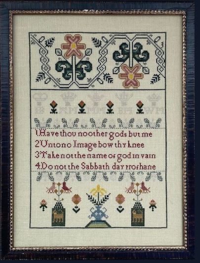 click here to view larger image of Scottish Mini Ten Commandment Sampler Reproduction (chart)