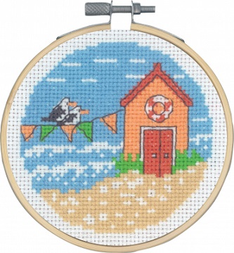 click here to view larger image of Pennant/Seagulls (counted cross stitch kit)