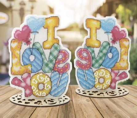 click here to view larger image of Valentines Day -  I Love You (counted cross stitch kit)