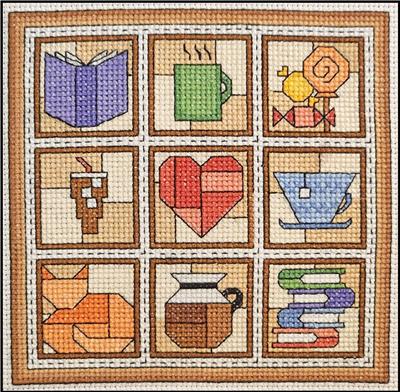 click here to view larger image of Quilt Blocks 17 - Coffee Break (chart)