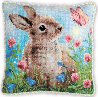 click here to view larger image of Bunny in Clover (counted cross stitch kit)