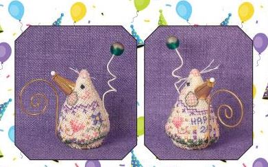 click here to view larger image of Birthday Mouse  (counted cross stitch kit)