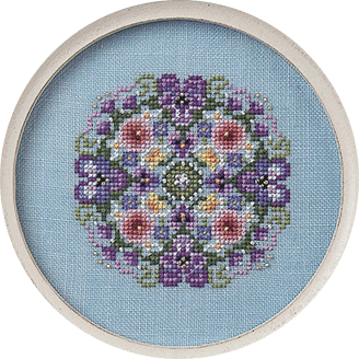 click here to view larger image of Pansy Mix w/Embellishments  (chart)