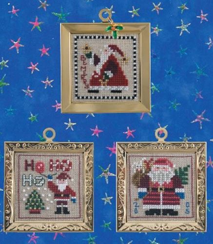 click here to view larger image of Three Santas Retro Pack (chart)