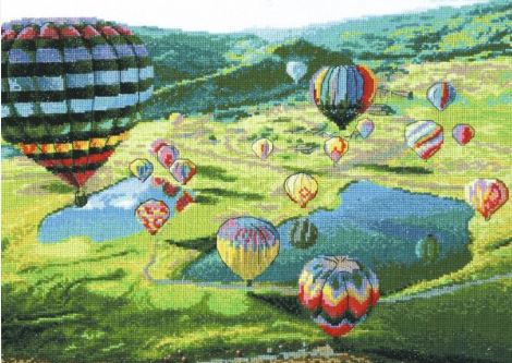 click here to view larger image of Balloons (counted cross stitch kit)