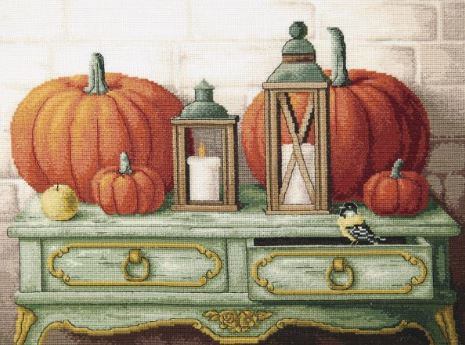 click here to view larger image of Gifts of Autumn (counted cross stitch kit)