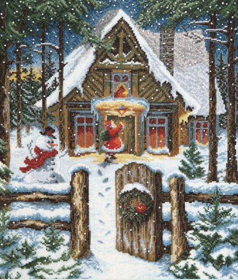 click here to view larger image of On the Eve of the Holidays (counted cross stitch kit)