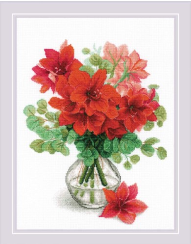 click here to view larger image of Amaryllis (counted cross stitch kit)